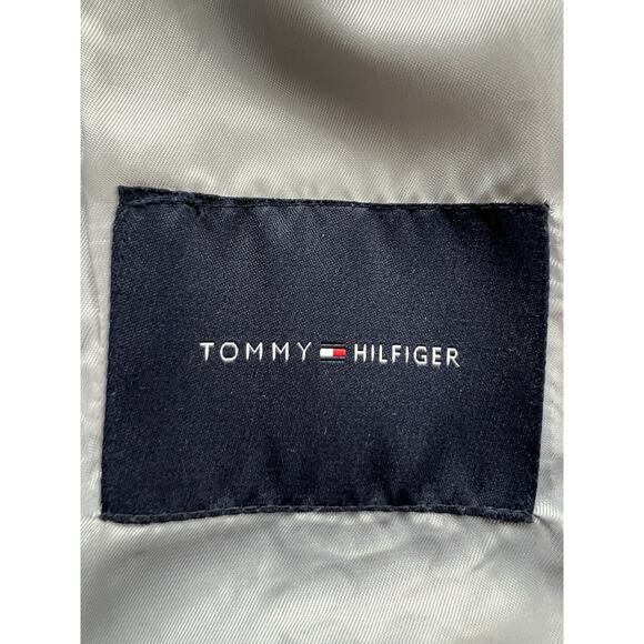 Tommy Hilfiger 2 Button Blazer Men’s 44L Jacket Sport Coat Blue Check Polyester - Picture 9 of 12